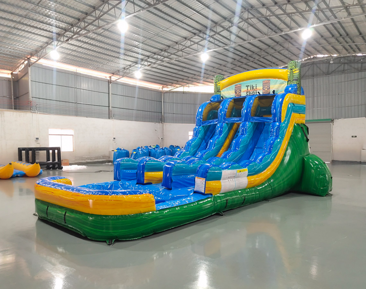16' Tiki Splash Dual lane slide