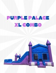 Purple Palace XL bounce house w/slide combo