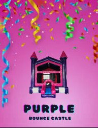 PURPLE 1704978451 Purple bounce castle