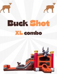 Buck Shot XL bounce house w/slide combo