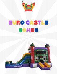 Euro Castle bounce house w/slide combo