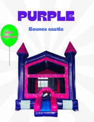 Purple bounce castle