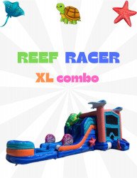 Reef Racer XL bounce house w/slide combo