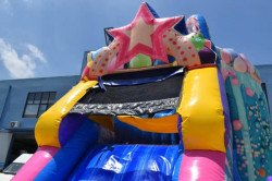 hb3 1708989286 Happy Birthday bounce house w/slide combo