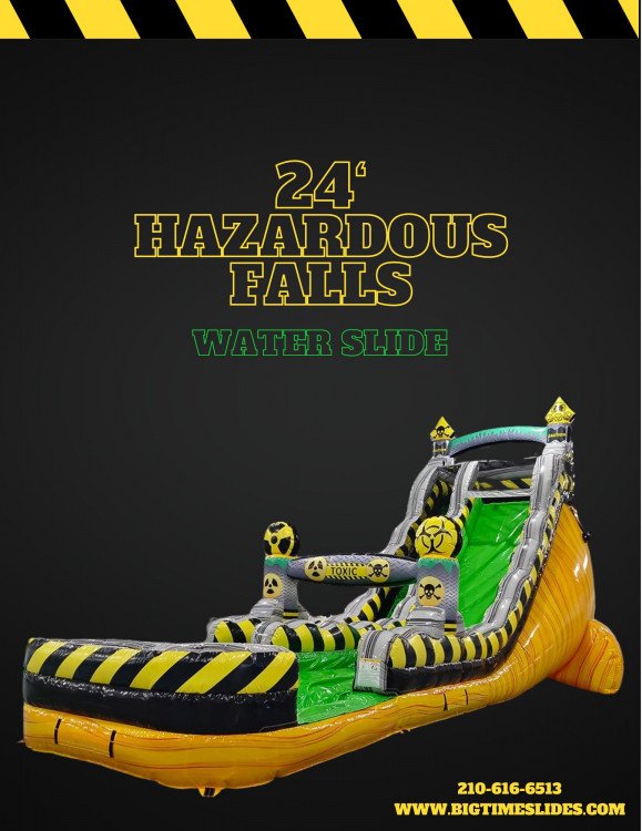 24' Hazardous Falls water slide