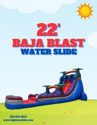 22' Baja Blast double lane water slide