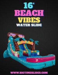 16' Beach Vibes water slide