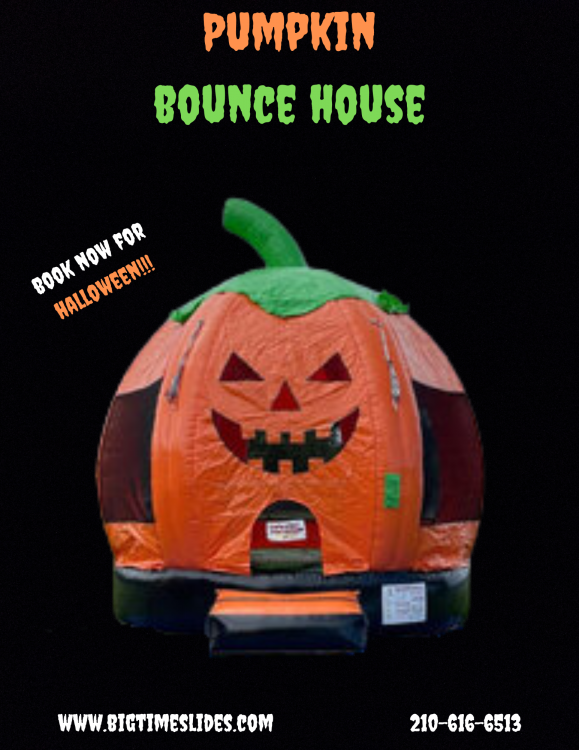 Pumpkin bounce house