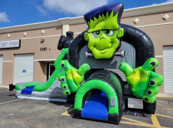 frank201 1722550346 Frankenstein bounce house with slide combo