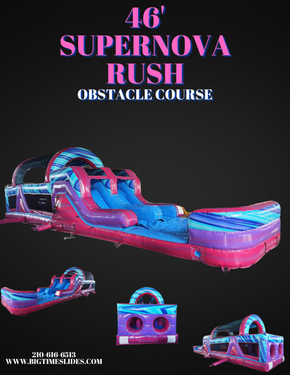 46' Supernova Rush wet/dry obstacle course