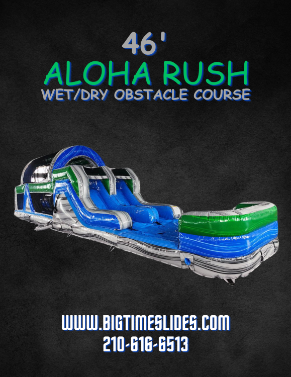 46' Aloha Rush wet/dry obstacle course