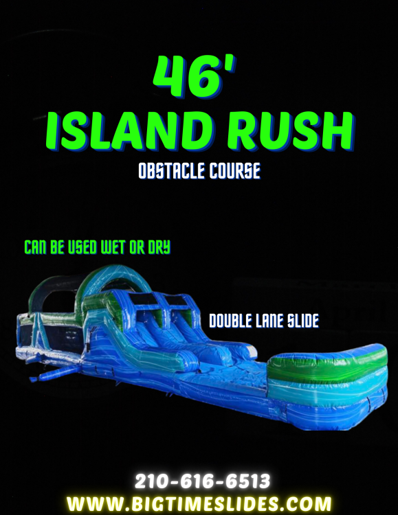 46' Island Rush wet/dry obstacle course