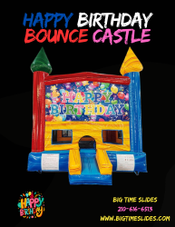Happy Birthday bounce castle
