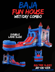Baja Fun House double lane wet/dry combo
