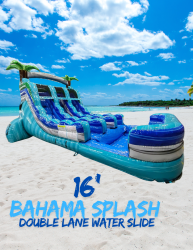 16' Bahama Splash double lane water slide
