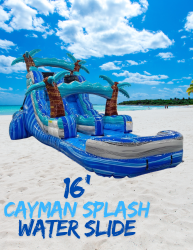 16' Cayman Splash water slide