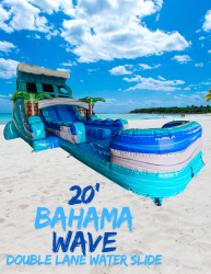 20' Bahama Wave double lane water slide