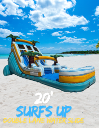 20' Surf's Up double lane water slide