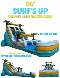 20' Surf's Up double lane water slide