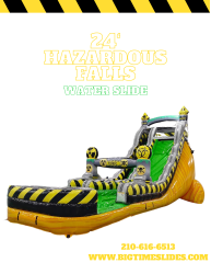 24' Hazardous Falls water slide
