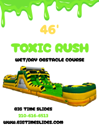46' Toxic Rush wet/dry obstacle course