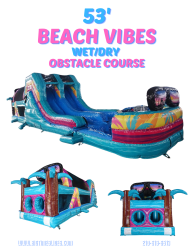 53' Beach Vibes wet/dry obstacle course