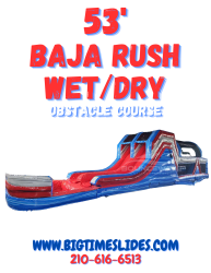 53' Baja Rush wet/dry obstacle course