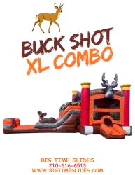 Buck Shot XL bounce house w/slide combo (wet/dry)
