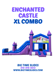 Enchanted Castle XL bounce house w/slide combo