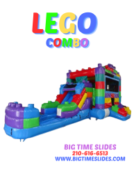 Lego bounce house w/slide combo