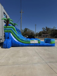 aqua202 1772145576 16' Aqua Bolt double lane water slide