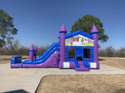 enchanted20castle201 1678846950 Enchanted Castle XL bounce house w/slide combo (wet/dry)