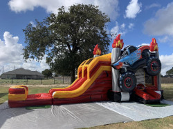 Monster Truck XL bounce house w/slide combo (wet/dry) mta 1701883547 Monster Truck XL bounce house w/slide combo (wet/dry)