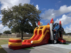 mtc 1697321293 Monster Truck XL bounce house w/slide combo (wet/dry)