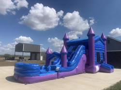 pp2 1695931461 Purple Palace XL bounce house w/slide combo (wet/dry)