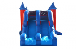 red20blue20combo201 1675291389 Red/Blue XL bounce house w/slide combo (wet/dry)