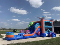 reef202 1678673165 Reef Racer XL bounce house w/slide combo (wet/dry)